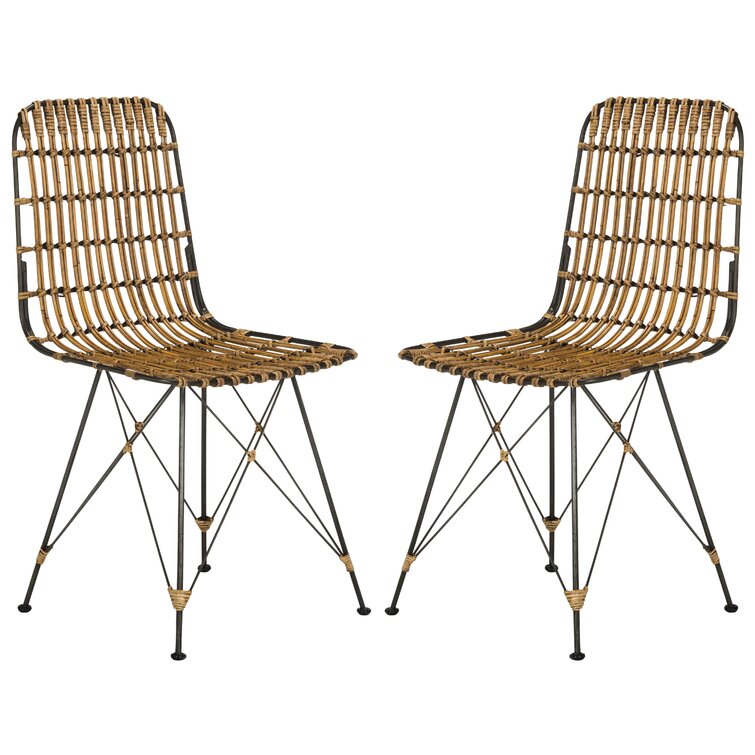 Wayfair wicker online dining chairs